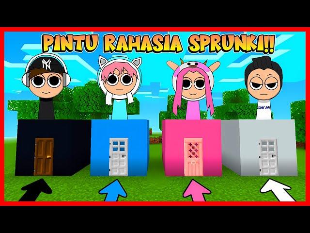 ATUN & MOMON MENEMUKAN PINTU RAHASIA SPRUNKI !! Feat @sapipurba Minecraft