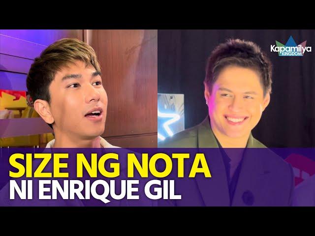 Nikko Natividad, ibinuking ang size ng nota ni Enrique Gil