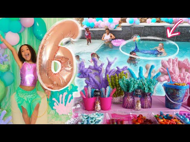 MAGICAL MERMAID POOL PARTY! | Ziya's 6th Birthday