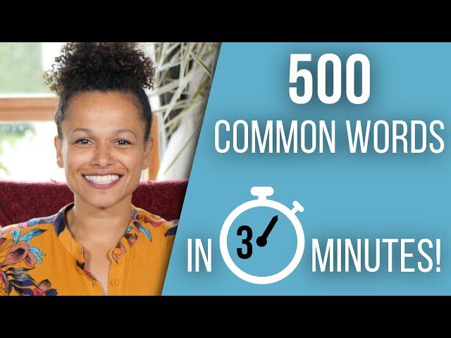 500 Common Words in 3 minutes! (European Portuguese Vocabulary)