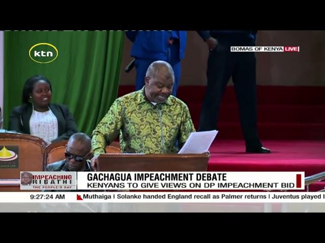 Gachagua impeachment debate: Public participation underway at Bomas of Kenya