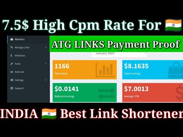 Best link shortener earn money || ATG Links Payment Proof || best link shortener earn money 2023.