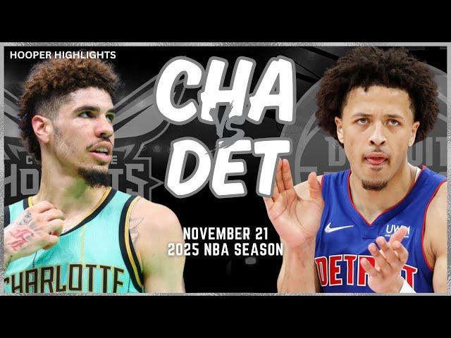 Charlotte Hornets vs Detroit Pistons Full Game Highlights | Nov 21 | 2025 NBA Season