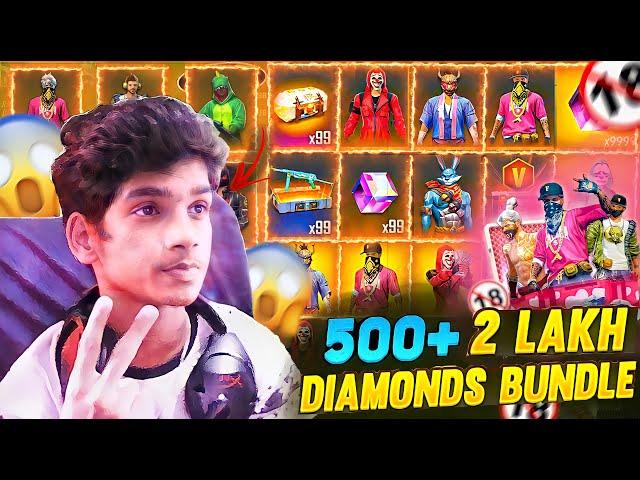  500+ Crates Bundle Openning in Lucky  Subscriber Account In Telugu | Dhanush FF Gamer |