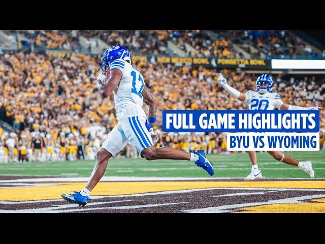 BYU Football vs University of Wyoming || FULL GAME HIGHLIGHTS || SEPT 14, 2024