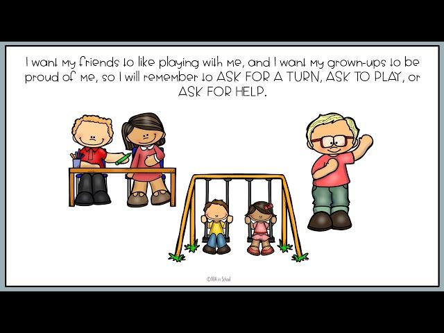 I Can Get Attention Social Skills Story