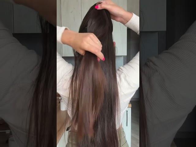 Как вам результат? #beautyhacks #hairtutorial #прическанадлинныеволосы