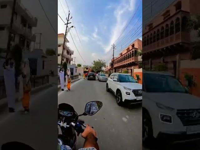 Bike ride in Vrindavan parikrama marg ️