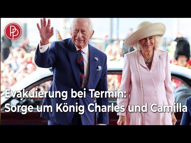 Evakuierung bei Termin: Sorge um König Charles und Camilla | PROMIPOOL