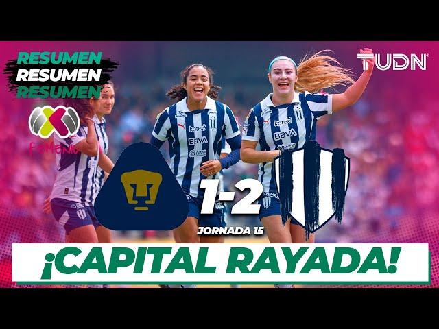 HIGHLIGHTS | Pumas 1-2 Monterrey | Liga Mx Femenil AP2024-J15 | TUDN