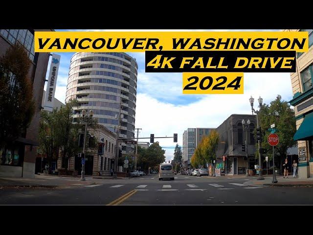 Vancouver, Washington | 4k Fall Driving Tour | 2024