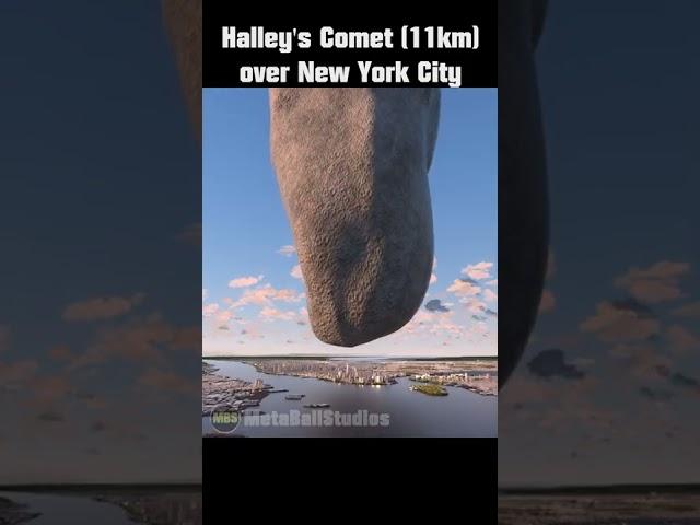 Halley´s Comet over New York City ️