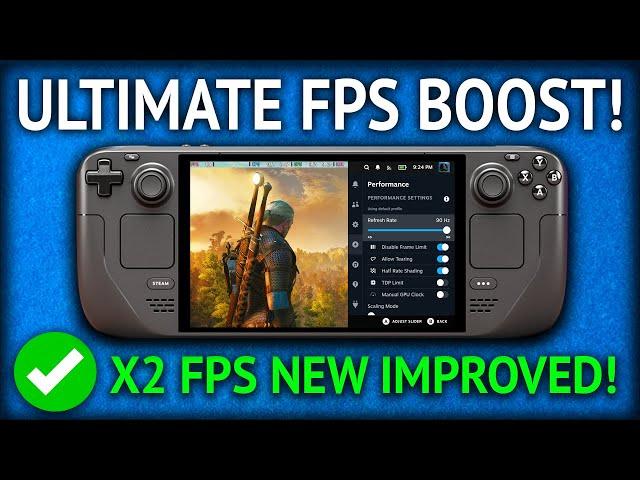 BOOST 2X FPS! Steam Deck Frame Gen Mod DLSS To FSR3!