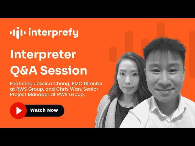 Interprefy Live Interpreter Q&A Session featuring the RWS group.