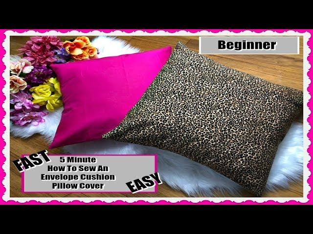 How To Sew A Pillowcase / Sewing A Pillow Cover