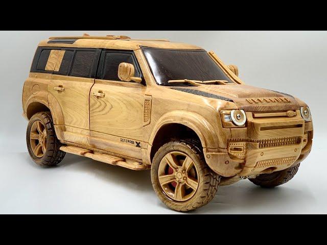 Wood Carving - 2021 Land Rover Defender 110 X - Woodworking Art