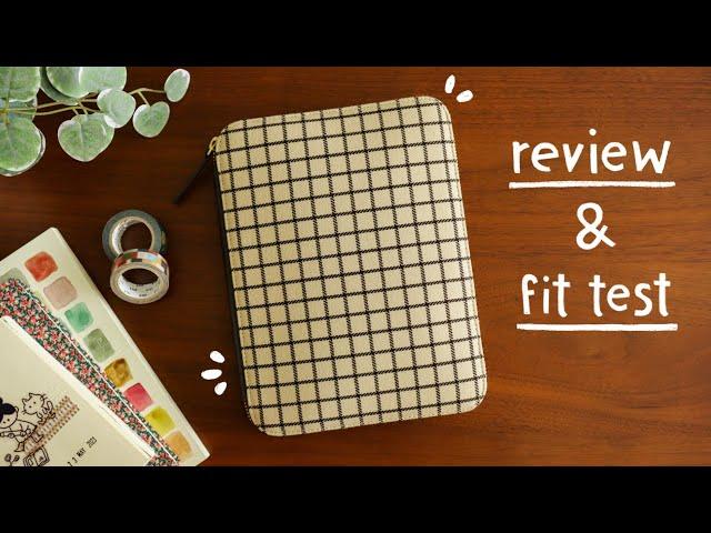 Hobonichi Taut Zipped Cover Café Au Lait Plaid | Review & What Fits?