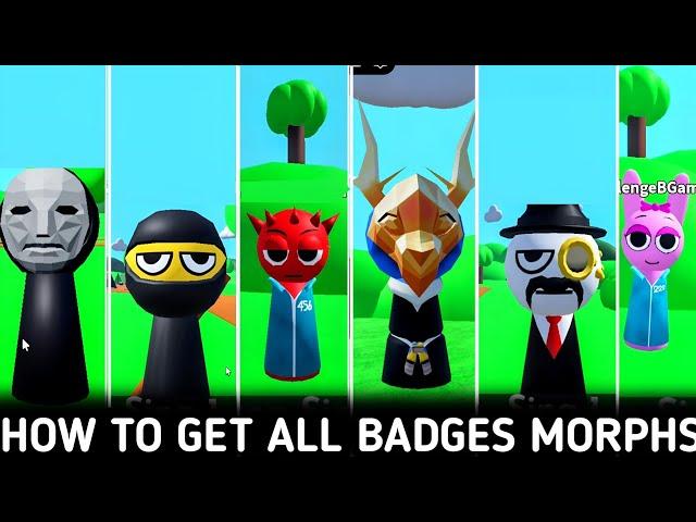 How To Get All 3 Squid Game Sprunki Badges In Sprunki RP 3D Update 5 | All Morphs Animations