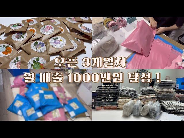 [쇼핑몰vlog#18] 온라인쇼핑몰 브이로그 / 월매출 1000만원 달성?! / 에이블리 주문건 끊기고 브랜디가 상승하다 / 포장만 하는 영상 / 검수과정