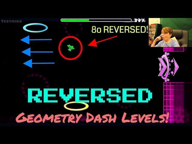 DOING REVERSED ROBTOP LEVELS + DEMONS! (ACTUALLY PLAYING GD LEVELS BACKWARDS!) | ChrisCredible Att.