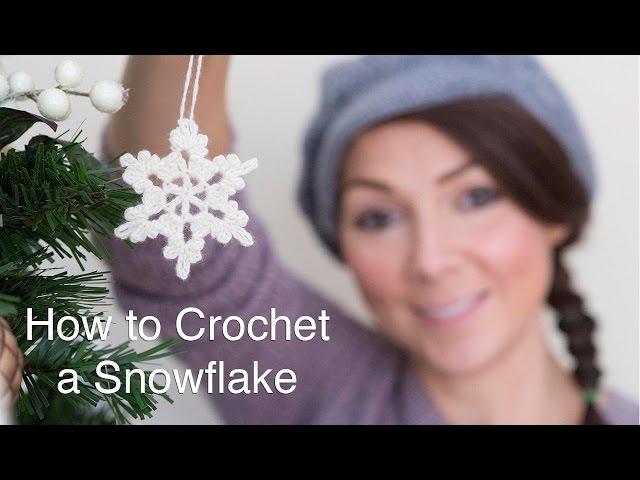 How To Crochet a Snowflake