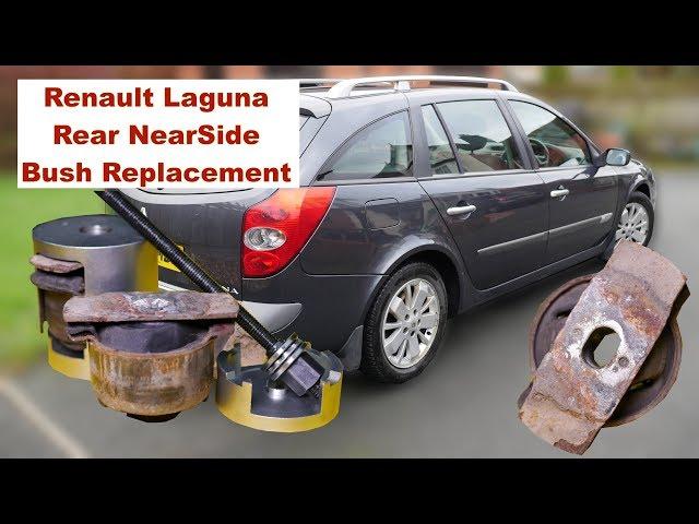 Replacing 2007 Renault Laguna Rear NEARSIDE Axle Bush.  Using £40 Removal/Install Tool 