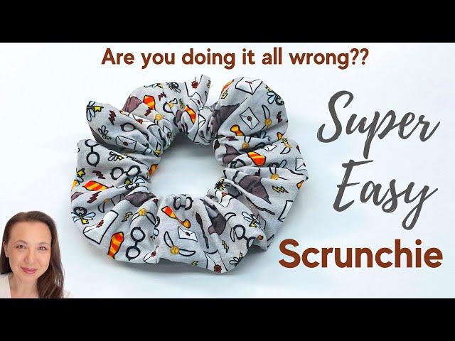 Easiest Way to Make a Hair Scrunchie - EASY DIY sewing project