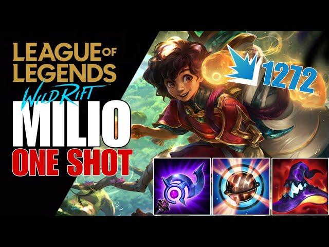 WILD RIFT: MILIO FULL AP SO BROKEN LITERALLY ONE SHOT FIRST SKILL ( MUST WATCH )