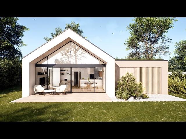 modern gable house | WALKTHROUGH & FLOOR PLAN