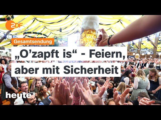 heute 19 Uhr vom 21.09.24 Oktoberfest, Hochwassergefahr in Brandenburg, Eskalation in Nahost droht