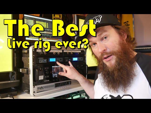 The BEST live rig - Chin Up behind the scenes, Line 6 Helix rack in ear monitor system