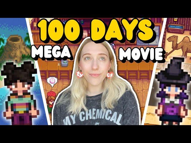I Played 100 Days of Stardew Valley (Mega Movie Compilation)