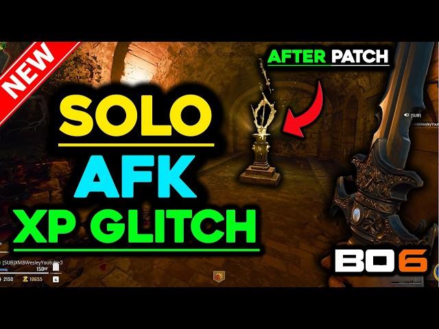 *NEW* SOLO UNLIMITED XP GLITCH (AFTER PATCH) - Lion Sword Citadel Des Morts - BO6 ZOMBIES GLITCHES