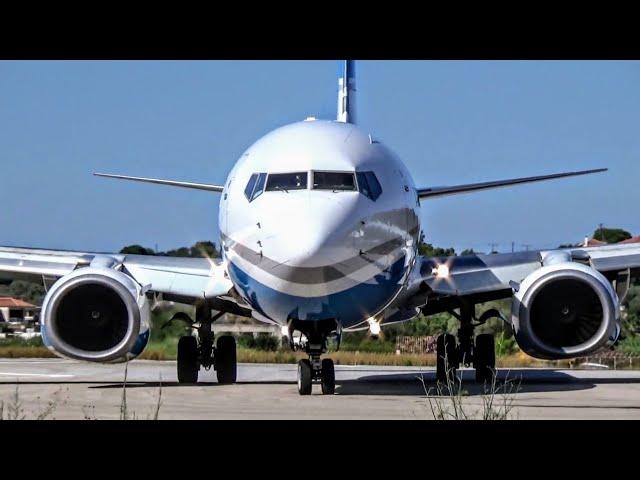 BOEING 737 LOW LANDINGS AT SKIATHOS - Skiathos Airport/Enter Air, Meridiana, Blue Panorama - ATC