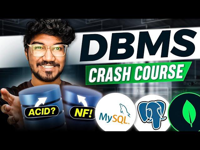 DBMS Crash Course | Database Management Systems Concepts Explained Simple - 2024 | Tamil