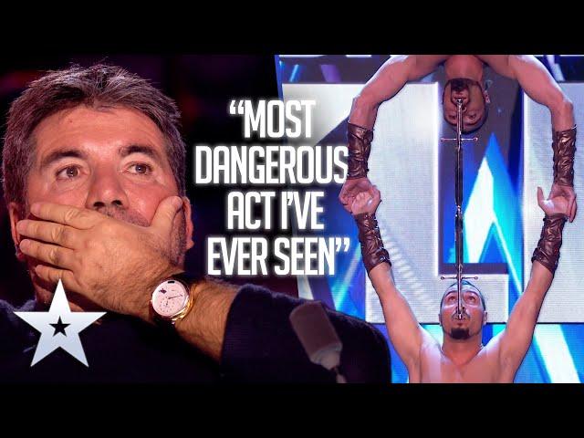 Vardanyan Brothers SUSPEND DISBELIEF. Literally! | Unforgettable Audition | Britain's Got Talent