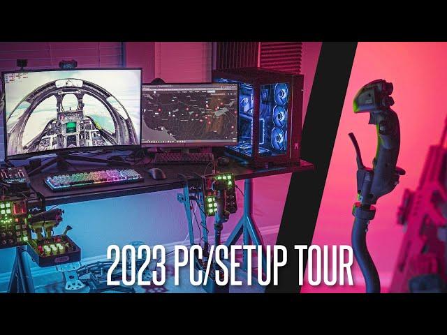 MY 2023 MILSIM / FLIGHTSIM SETUP! - Drewski's Meta PC, HOTAS, Peripherals, and Room Review