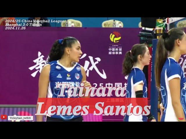 Tainara Lemes Santos | Brazil | Shanghai 上海 3:0 Tianjin 天津 | 2024/25 Chinese Volleyball Super League