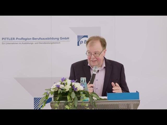 Herr Keil Eröffnungsrede PITTLER ProRegion Berufsausbildung GmbH