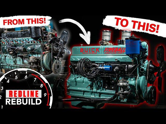 FULL Engine Restoration: Buick Straight-8 Engine Time-Lapse | Redline Rebuild