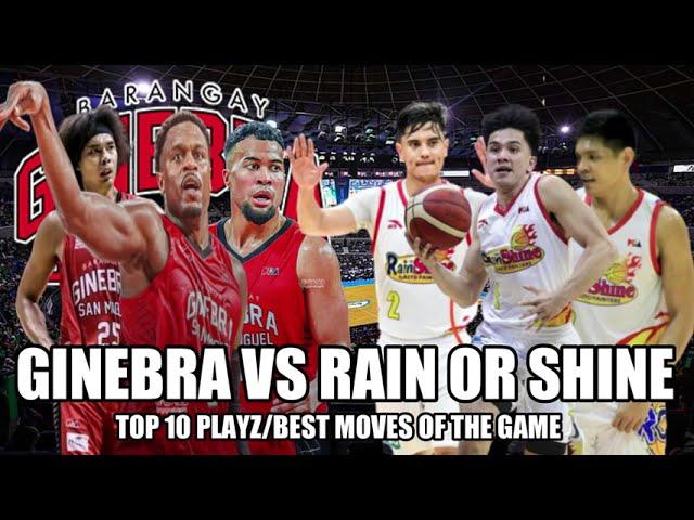 GINEBRA VS RAIN OR SHINE TOP 10 PLAYZ/BEST MOVEZ OF THE GAME #viralvideo #pbaupdates #basketball