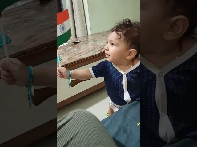 my little munchkin trying to say jai ### jai hind  ️️