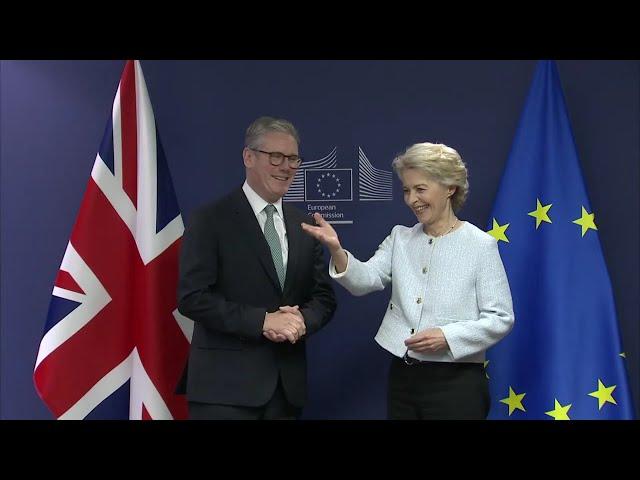 President Ursula von der LEYEN receives the Prime Minister of the United Kingdom, Sir Keir STARMER