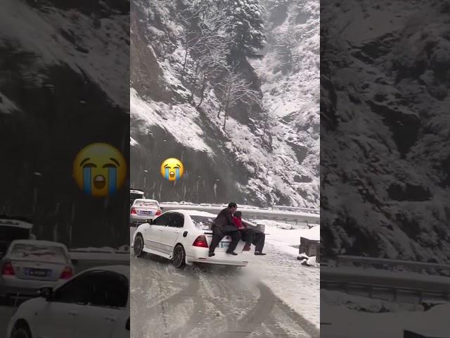 Snowfall 2023 Pakistan | Swat| Kalam| Malam jabba| car slip