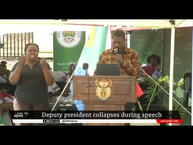 Deputy President collapses while delivering speech