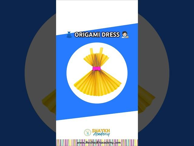  Let's make an Origami Maxi Dress  | School Craft Ideas ️ #craft #art #shorts #trending #school