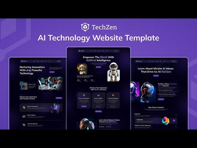 TechZen - Startup Website Template / Launch Your Startup Website