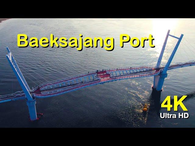 4K 60fps Baeksajang Port in South Korea | Beautiful Nature & Pop Music