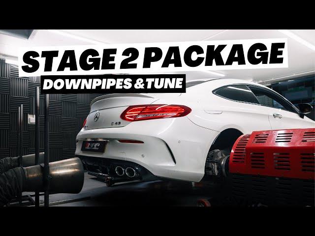 Mercedes C43 AMG - Stage 2 (BR Motorsport Downpipes)