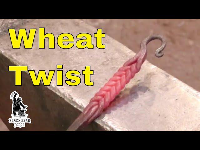 Blacksmithing - Chevron or Wheat twist, forge welding twists